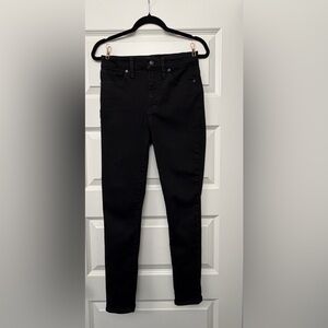 Madewell Black Denim Jeans Curvy High-rise Skinny, size 28